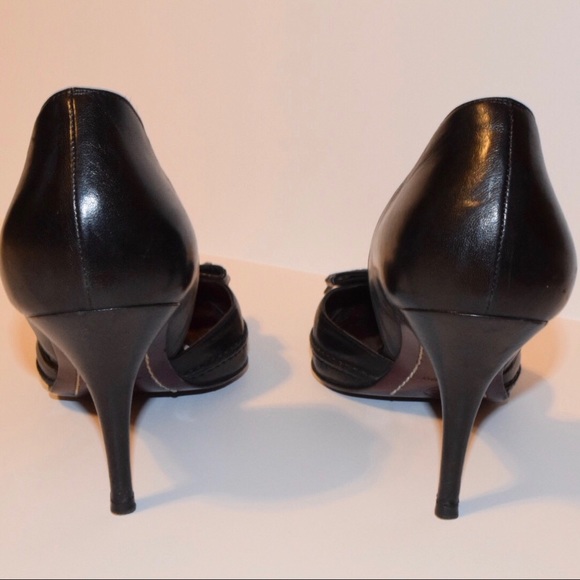 SOLD - Chanel D'Orsay Bow-Accent Pumps - Picture 3 of 8